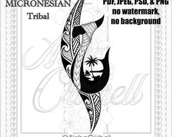 Diseño tribal personalizado de GUAM/Micronesia @ByAlohaCrishell