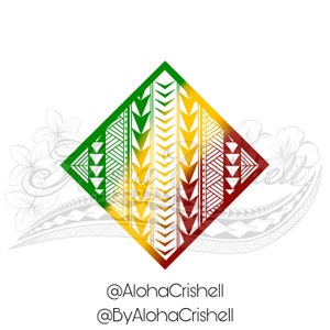 Kānaka Maoli Tribal Design: Digitaldruck @byAlohaCrishell