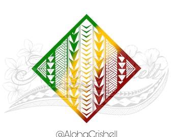 Diseño tribal Kānaka Maoli: impresión digital @byAlohaCrishell
