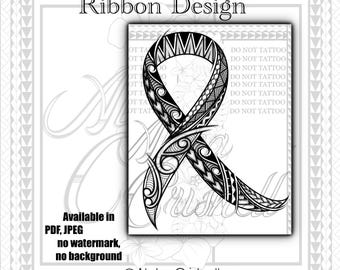 custom POLYNESIAN ribbon tribal design @ByAlohaCrishell