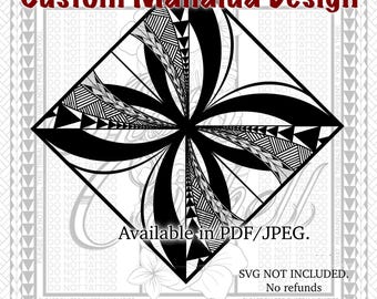 MANALUA personalizado / diseño tribal polinesio @ByAlohaCrishell