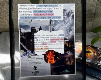Fourth Wing The Empyrean Dragon Annotated Physical Book Print 8.5&quot;x11&quot;
