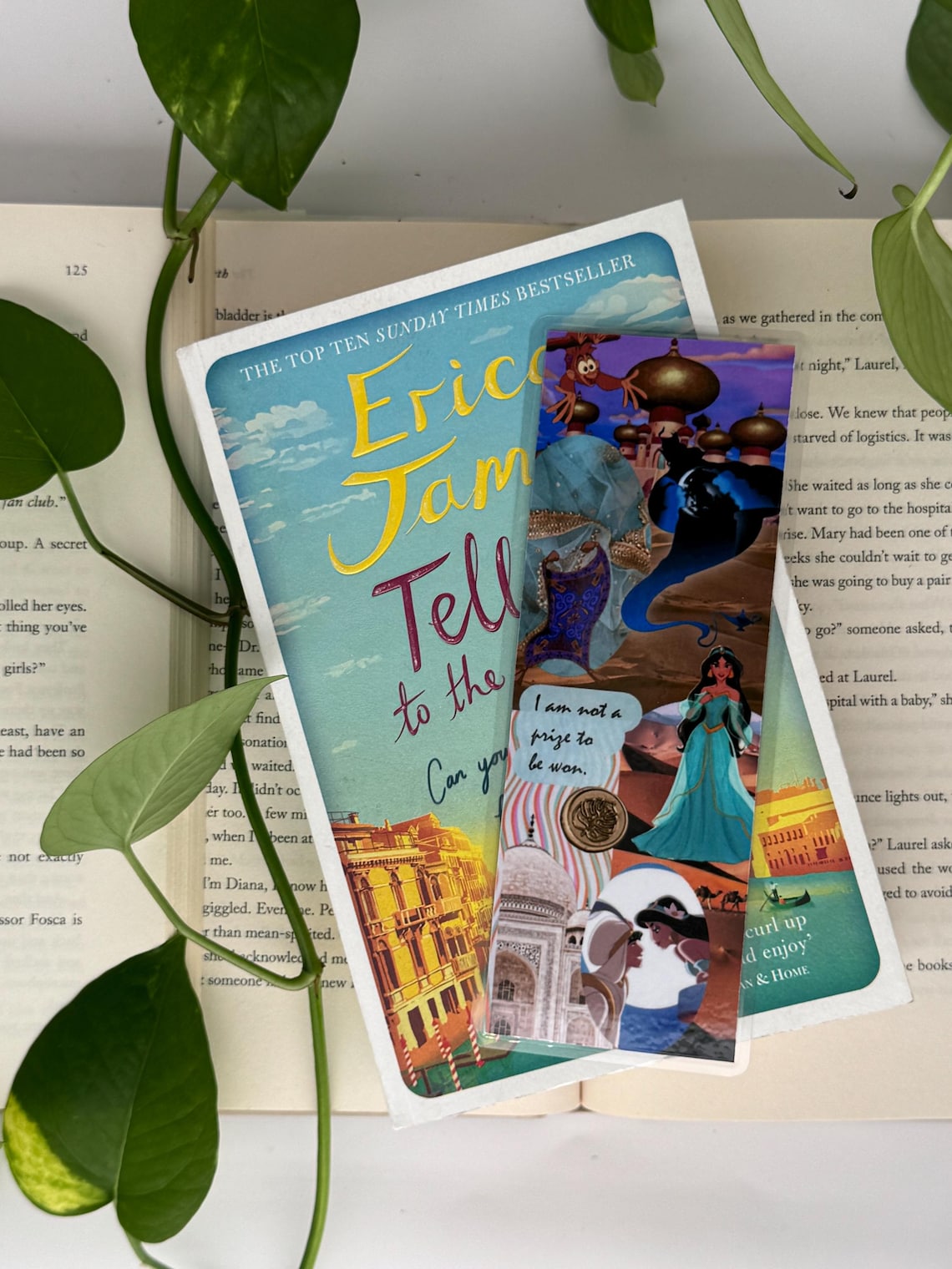 Jasmine Aladdin Disney Princess Double Sided Bookmark - Etsy