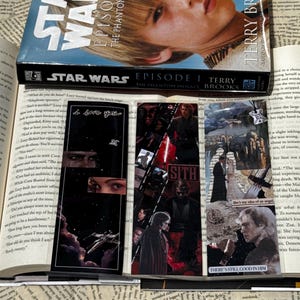 Anakin Darth Vader Padme Lovers Dark Side Double Sided Bookmark