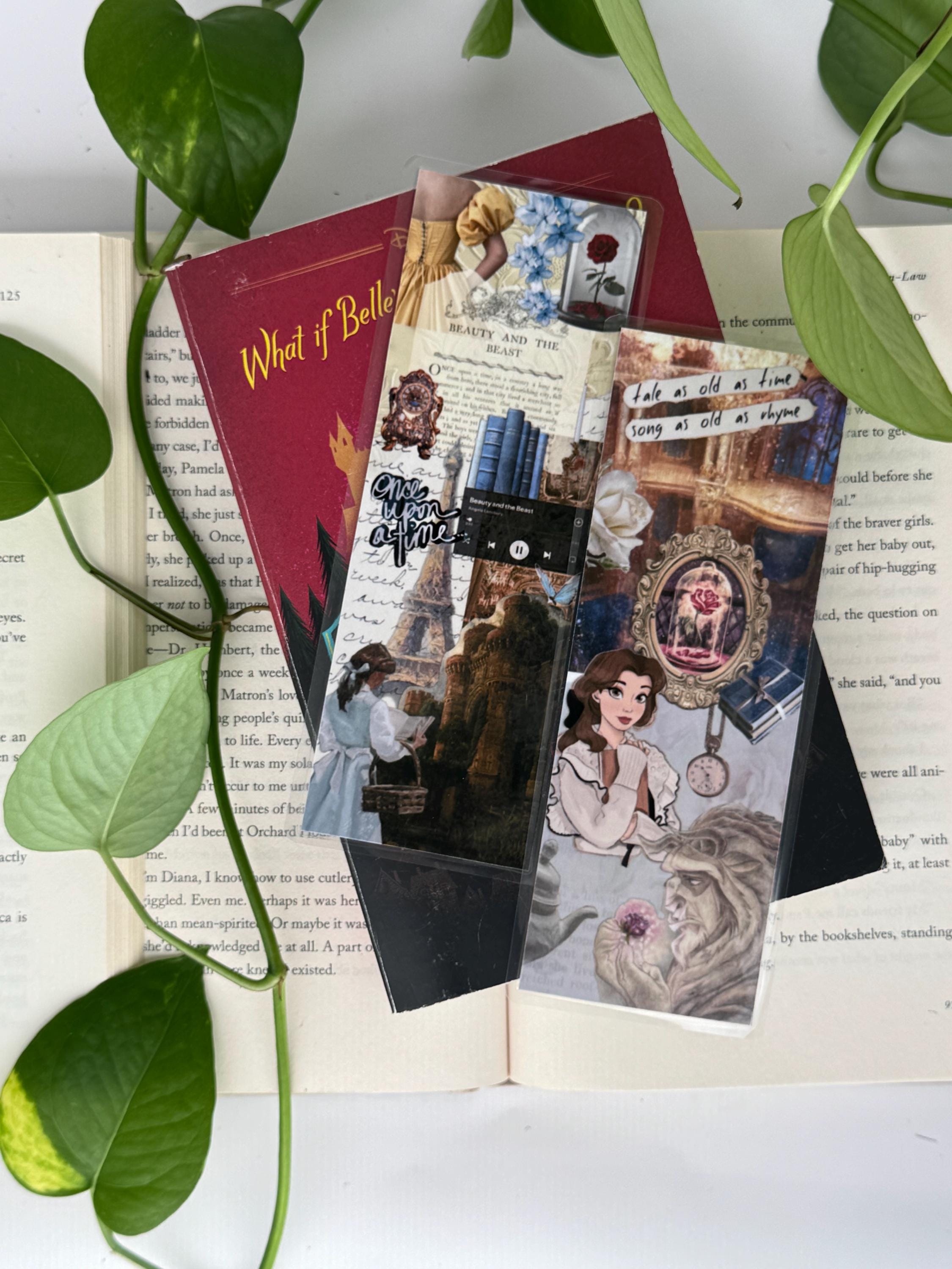 Belle Beauty and the Beast Disney Princess Double Sided Bookmark - Etsy