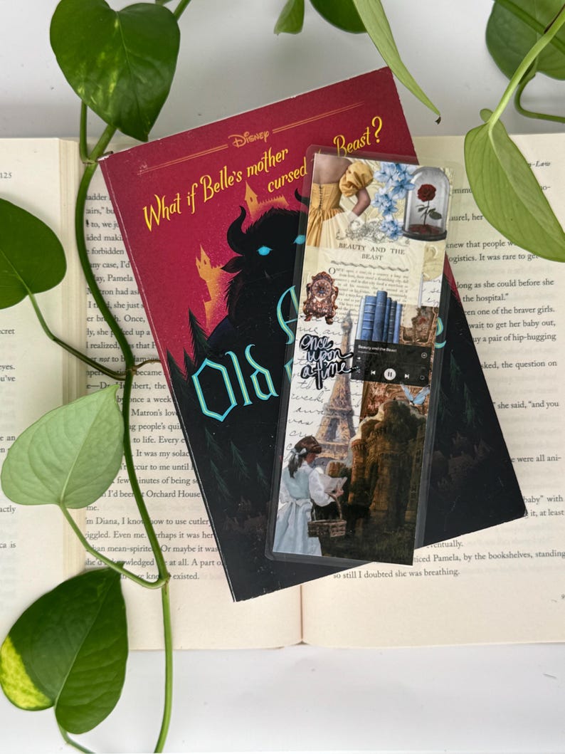 Belle Beauty and the Beast Disney Princess Double Sided Bookmark - Etsy