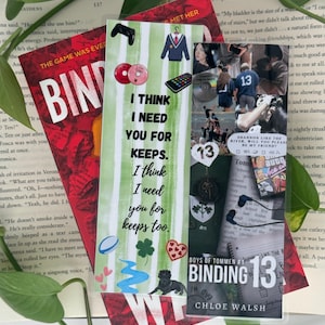 Boys of Tommen Binding 13 Bookmark Double Sided