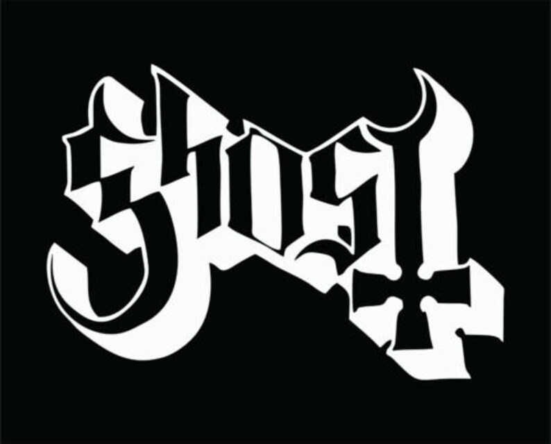 Ghost Band Decal Etsy