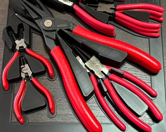 Snap Ring Pliers Drawer Organizer for ICON Harbor Freight | Holds 14 Pliers | Tool Storage Tray