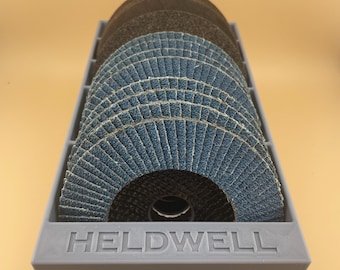 Grinding Wheel Organizer Wall Drawer or Bench 4.5 or 6 inch