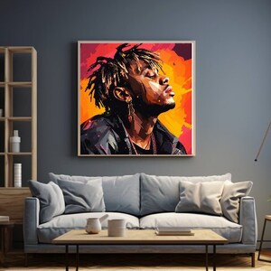  NURII Juice Wrld Poster Music Poster Album Poster for Room  Aesthetic Canvas Wall Art Decor 12x18 in: Posters & Prints