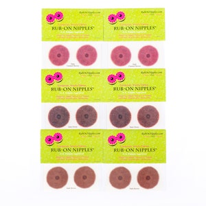 Dark Variety Collection of Rub-On Nipples®