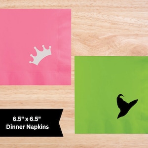 Wicked Movie Theme Party Napkins Witch Pink & Green Party Decor for Magical Events Plates Balloons Straws Napkins