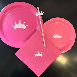 Wicked Movie Theme Party Plates - Witch Pink & Green Party Decor for Magical Events Balloons Straws