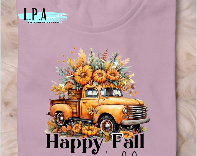 Fall Truck Pumpkin Sweat Shirt, Fall Pumpkins, Women Southern Leaves, Happy Fall Yall, Country Girl Apparel, Pumpkin and Floral Truck hoodie