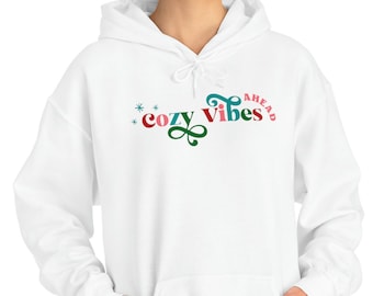 Retro Cozy vibes ahead sweatshirt | Cozy vibes hoodie | Cozy Sweater Weather Sweatshirt | Cozy Winter Sweatshirt | Retro Vibes Hoodie Womens