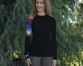 Women 39 s Rash Guard Fractal Print