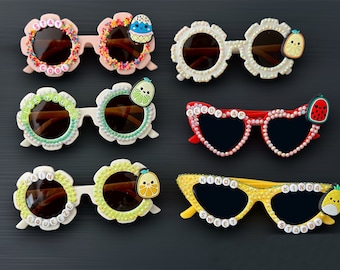 Sommersonnenbrillen verzauberte Früchte | Sonnenbrille | Kinderbrillen | maßgeschneidert | Bling-Sonnenbrille