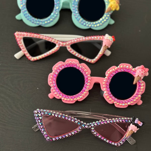 HK ice cream summer sunnies | sunglasses | childrens glasses | custom made | bling sunglasses