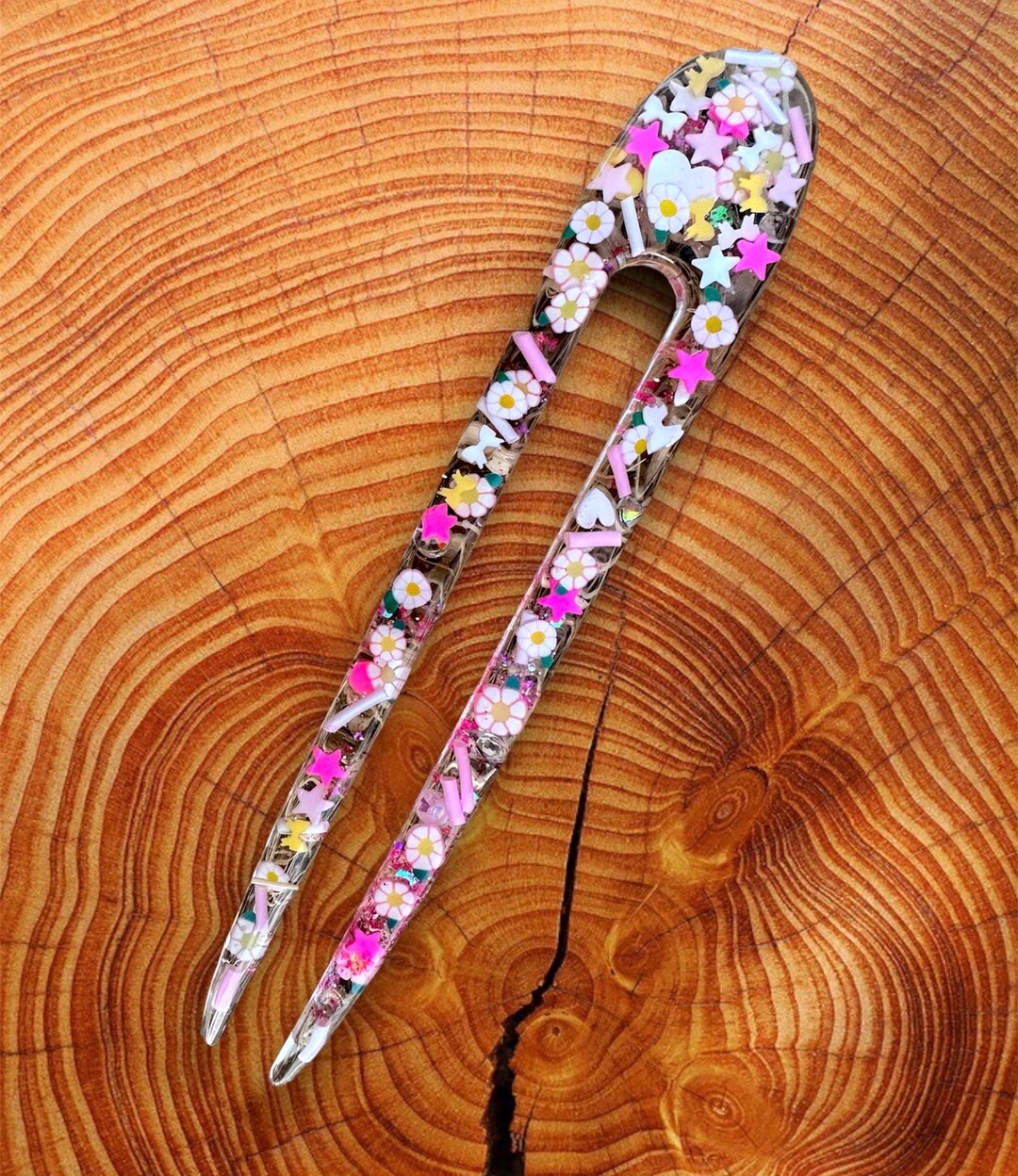 Custom French Hair Pin Hair Pin Resin Hair Accessory Etsy