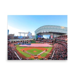 Minute Maid Park Poster, Houston Astros Poster Print, MLB Stadium Poster, Sports Poster, Mancave, Baseball Fan Gift Print