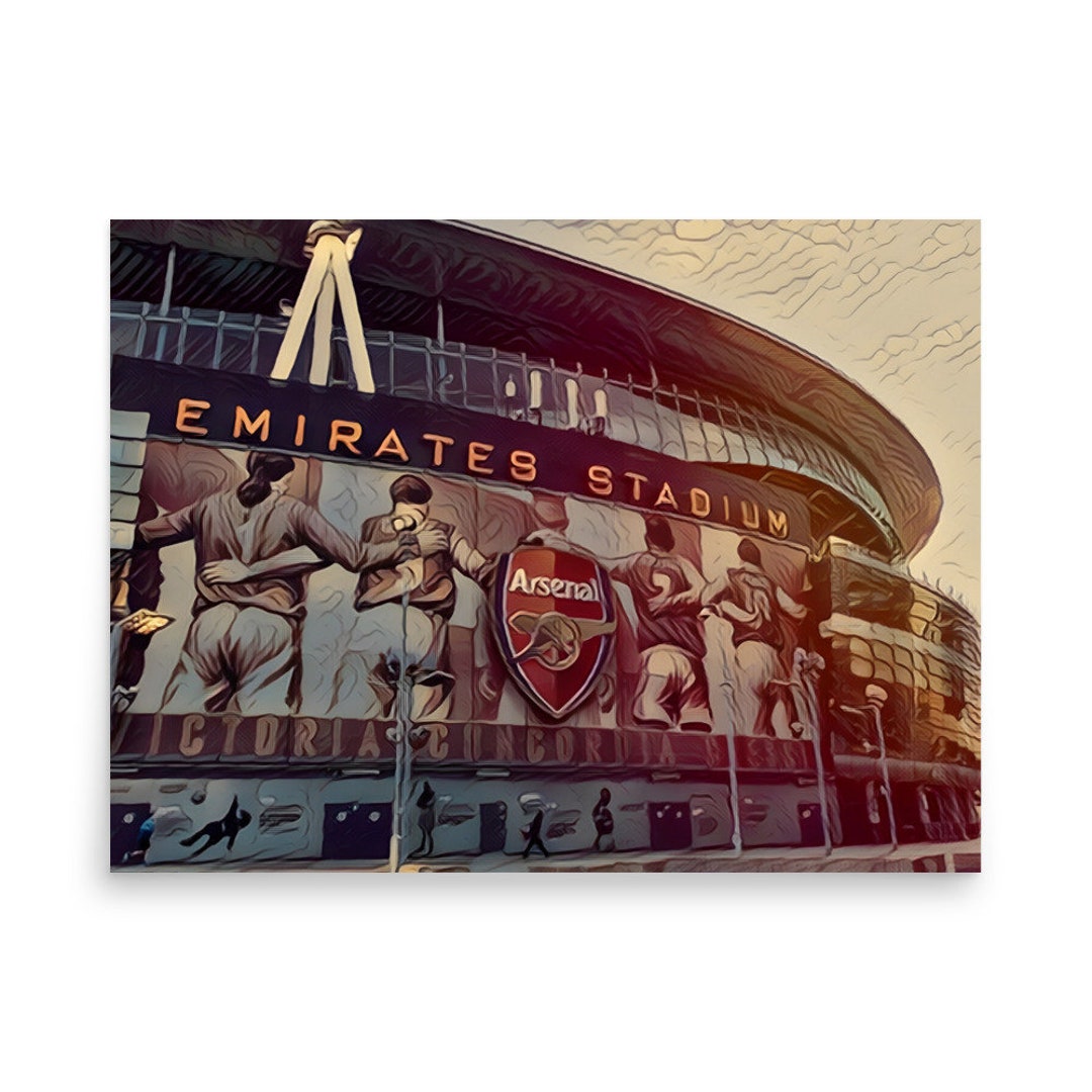 Arsenal FC Poster/canvas Print, Painting Sports Art, Office, Man Cave ...
