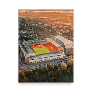 Liverpool FC Print - Anfield Stadium - Liverpool FC Wall Art - Liverpool FC Gift - Premier League - Football Print - Soccer Print