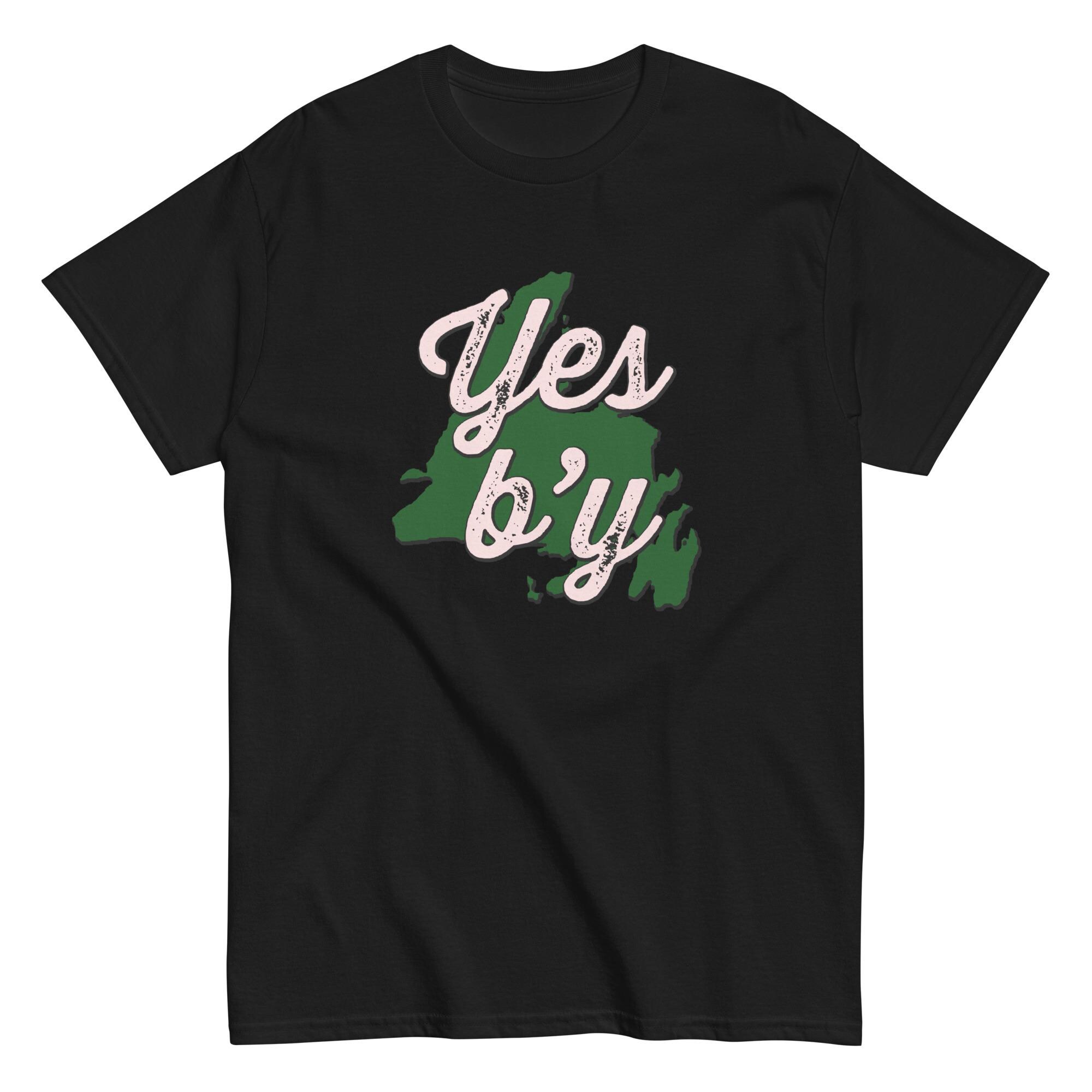 Yes b’y - Camiseta clásica unisex de algodón de Terranova