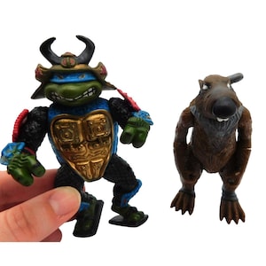 Teenage Mutant Ninja Turtles Samurai Leonardo Master Splinter Figures TMNT