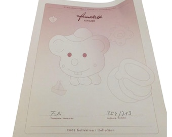 Annette Himstedt Doll Fibi Certificate Authenticity 2002 354/713 Paperwork Only
