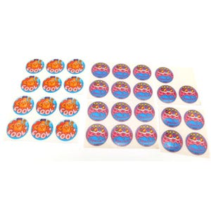 Trend Scratch and Sniff Scent Stickers Lot Orange Cool Raspberry Birthday Cake