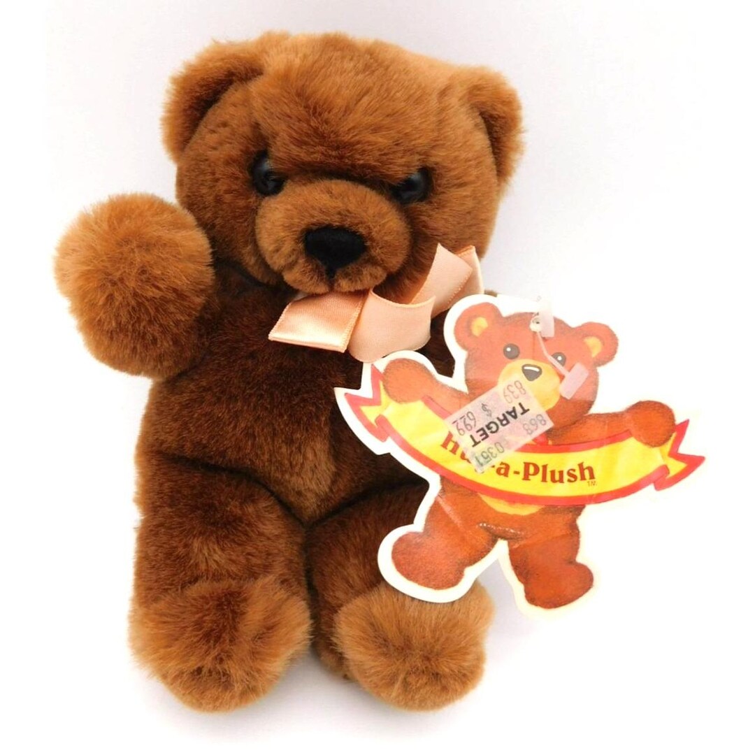 Vintage Commonwealth Hug a Plush Lush Brown Teddy Bear With Tag 1987 ...