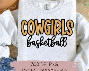 Cowgirls Basketball PNG file only
