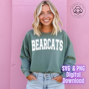 Bearcats SVG and PNG Bundle | Bearcats PNG | Bearcats Sublimation | Bearcats Svg | Back to School 2025 | School Spirit