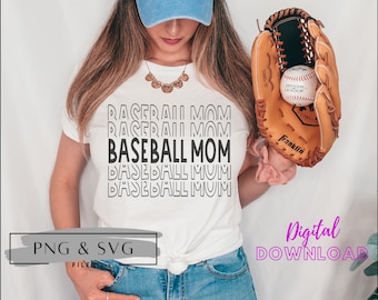 Baseball Mom SVG and PNG file, Baseball Mama SVG and png file