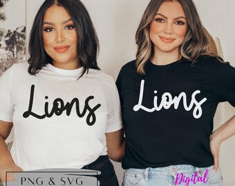 Lions SVG, Lions PNG, Lions Sublimation