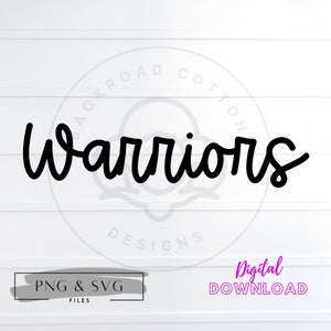 Warriors SVG and PNG Files