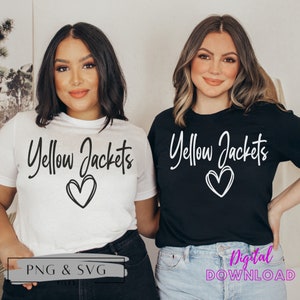 Yellow Jackets SVG, Yellow Jackets PNG, Yellow Jackets Sublimation