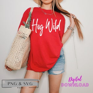 Arkansas SVG and png file, Hog Wild PNG, Hog Wild SVG