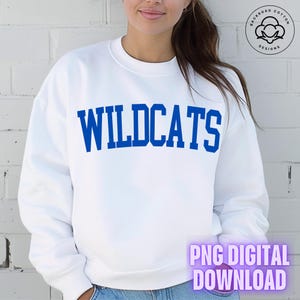 Wildcats PNG | Wildcats Sublimation | Blue Wildcats PNG File | Wildcats Football PNG | Wildcats Cheer png | Wildcats Pride png