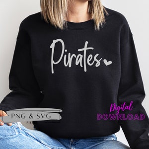 Pirates PNG,  Pirate svg, Pirate t-shirts, Pirate Sweatshirt, Pirate Football png,  mascot svgs, Pirates Football, Pirate Baseball PNG Files