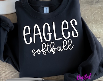 Eagles SVG, Eagles PNG, Eagles Softball