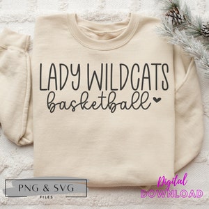 Lady Wildcats SVG, Lady Wildcats PNG, Wildcats Basketball SVG