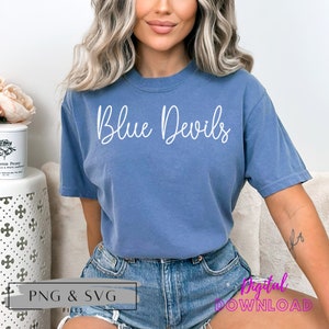 Blue Devils SVG, Blue Devils PNG, Blue Devils Sublimación