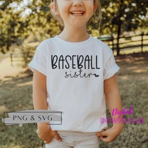 Baseball Schwester SVG und PNG