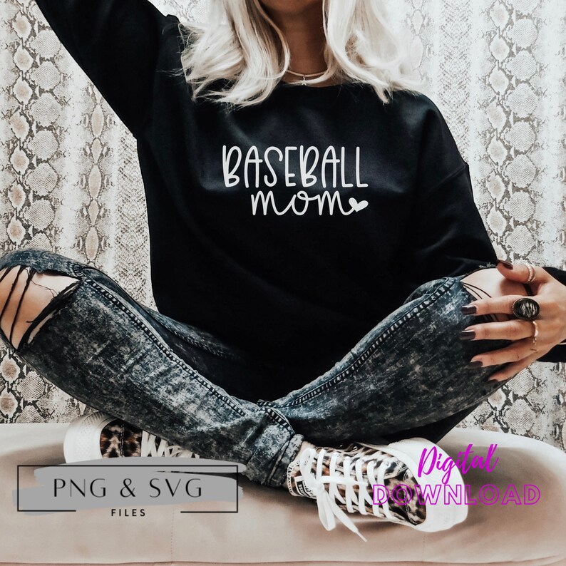 Baseball Mom PNG, Baseball Mama SVG, Baseball Mom T-shirts, Mom T