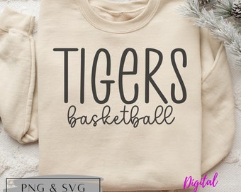 Tigers SVG, Tigers Basketball SVG, Tigers PNG, Tigers basketball png files