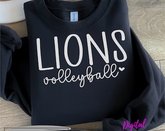 Lions SVG, Lions PNG, Lions Volleyball SVG