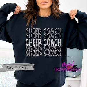 Cheer Coach Sublimation Cheer Coach SVG, Cheer Coach PNG, Cheer Coach T-shirts, Cheerleader, Cheer gift, Cheerleader Gift, Cheerleaders
