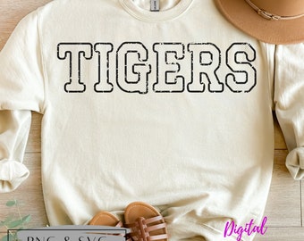 Tigers PNG, Tigers SVG, Distressed Tigers SVG, Distressed Tigers png